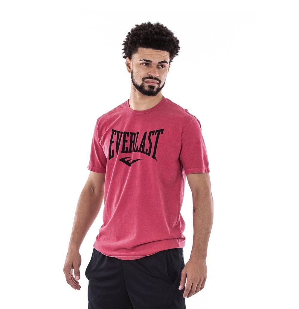 Camiseta Everlast Fundamentals Vermelho com Logo Preto - Masculino -  Crosshop Brasil