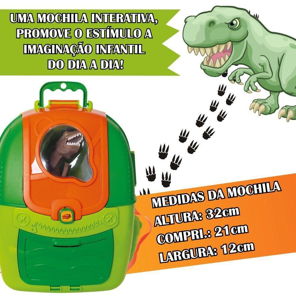Mochila De Atividades Dinossauro Samba Toys - Leleka Hipper