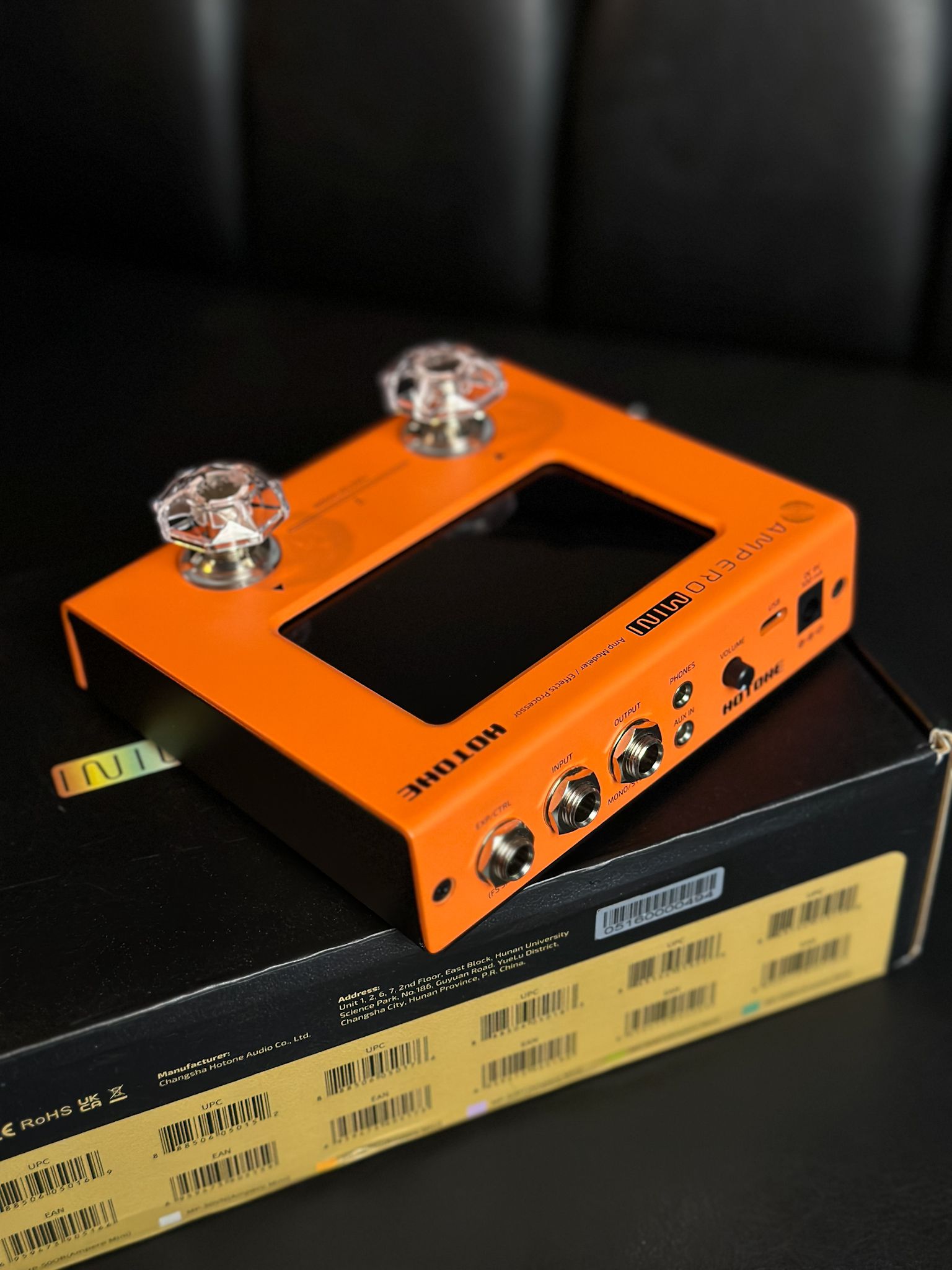 PEDAL HOTONE MINI - MP-50 - ORANGE (LARANJA) - Crunch Music
