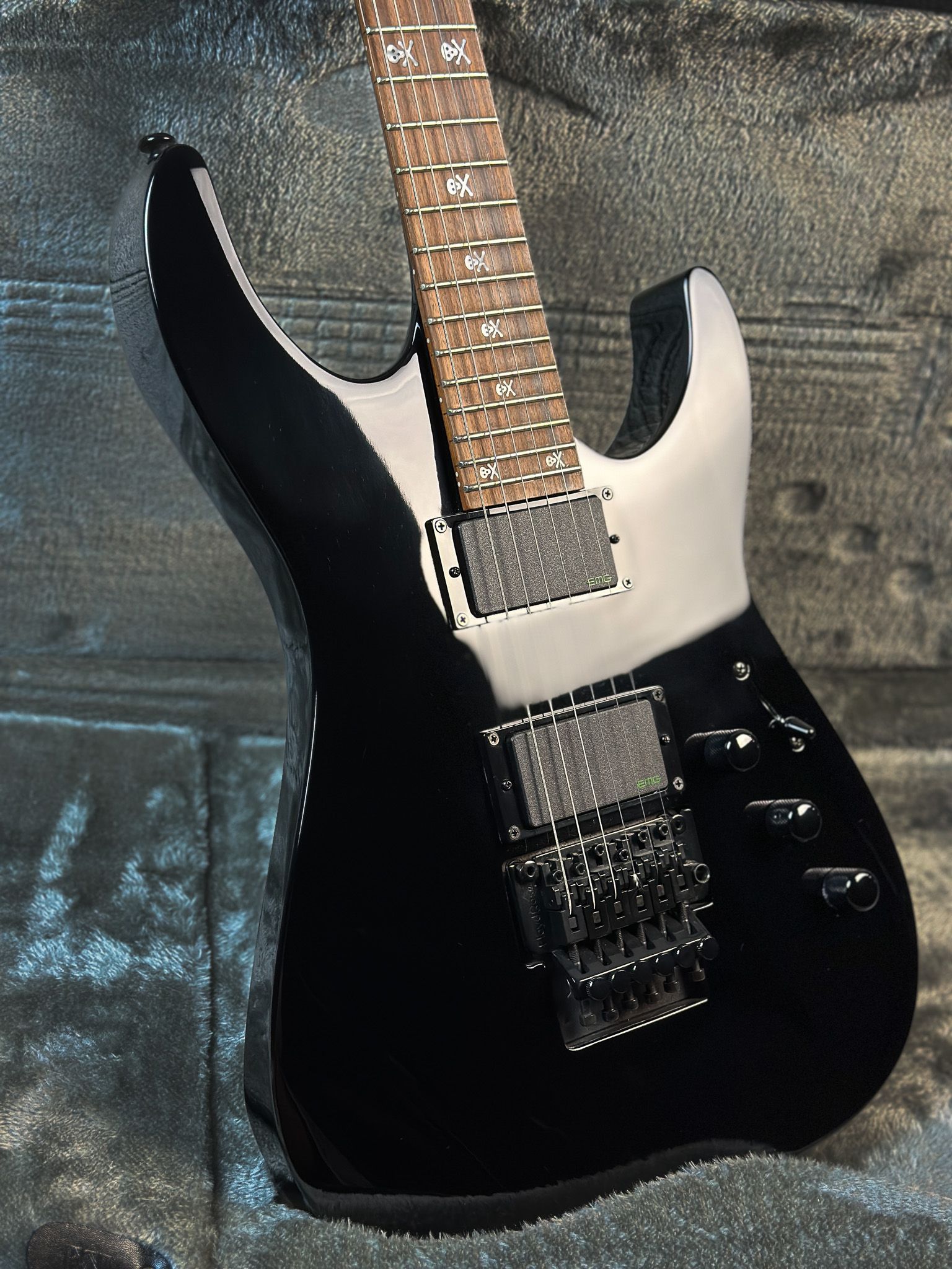 Guitarra Esp Ltd Kirk Hammett Signature Kh602 Black Crunch Music