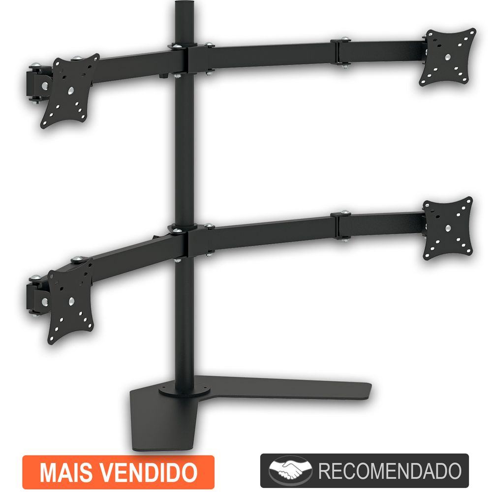 Suporte para 4 Monitores Mt4ergo - Mix Visão