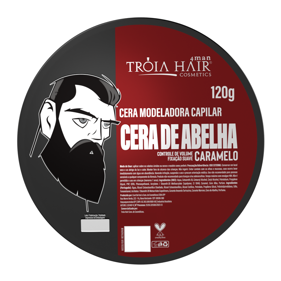 Cera Modeladora Caramelito 120g - Troia Hair - Troia Hair Shops - Produtos  para Cabelo, Tratamento Capilar