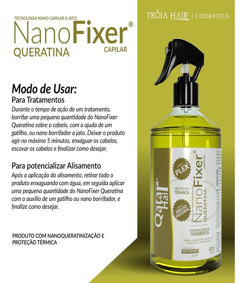 Nano fixer capilar queratina - Troia Hair Shops - Produtos para Cabelo ...