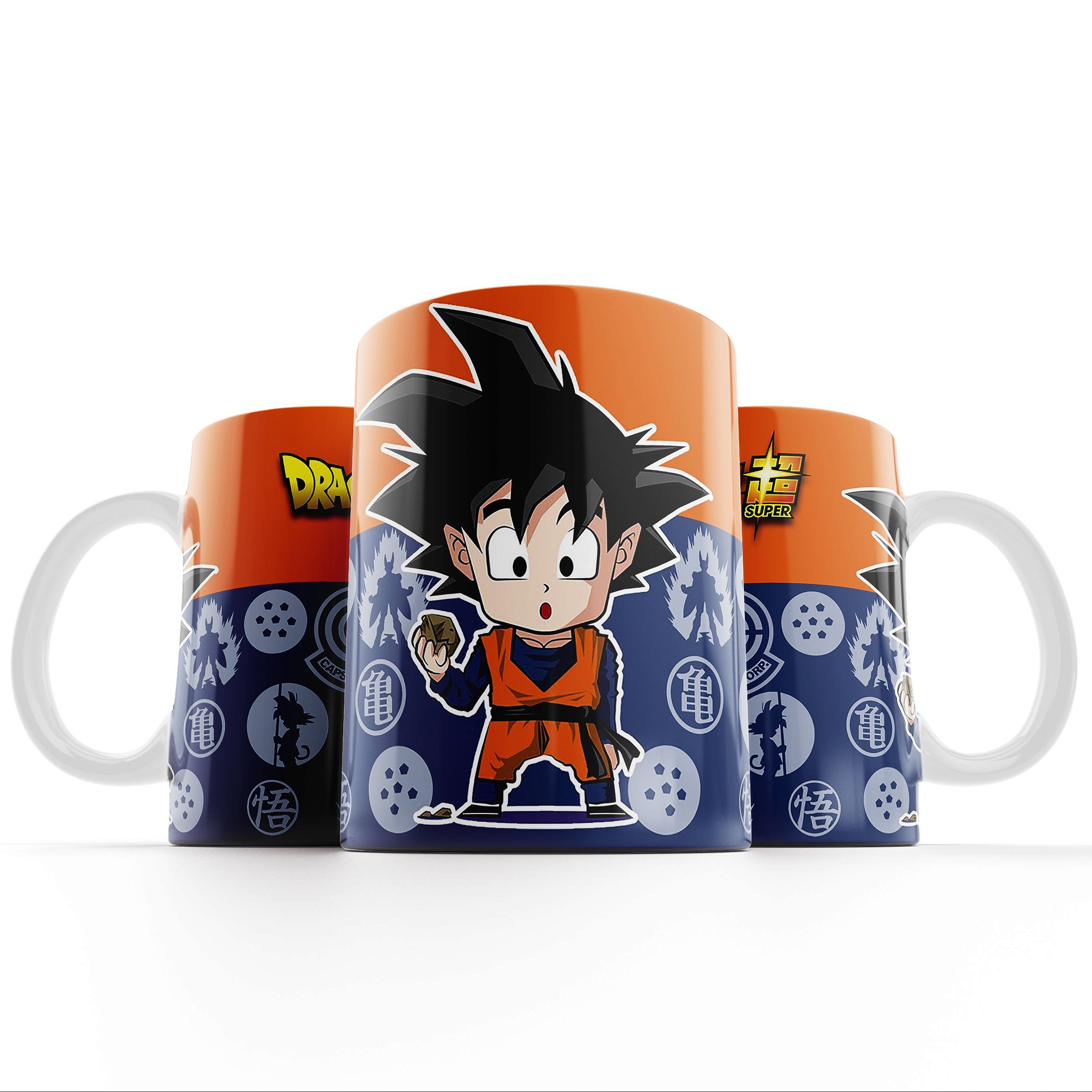 Caneca Xícara Dragon Ball Z Gotem Personagens M03 325ml - Lenx Designer