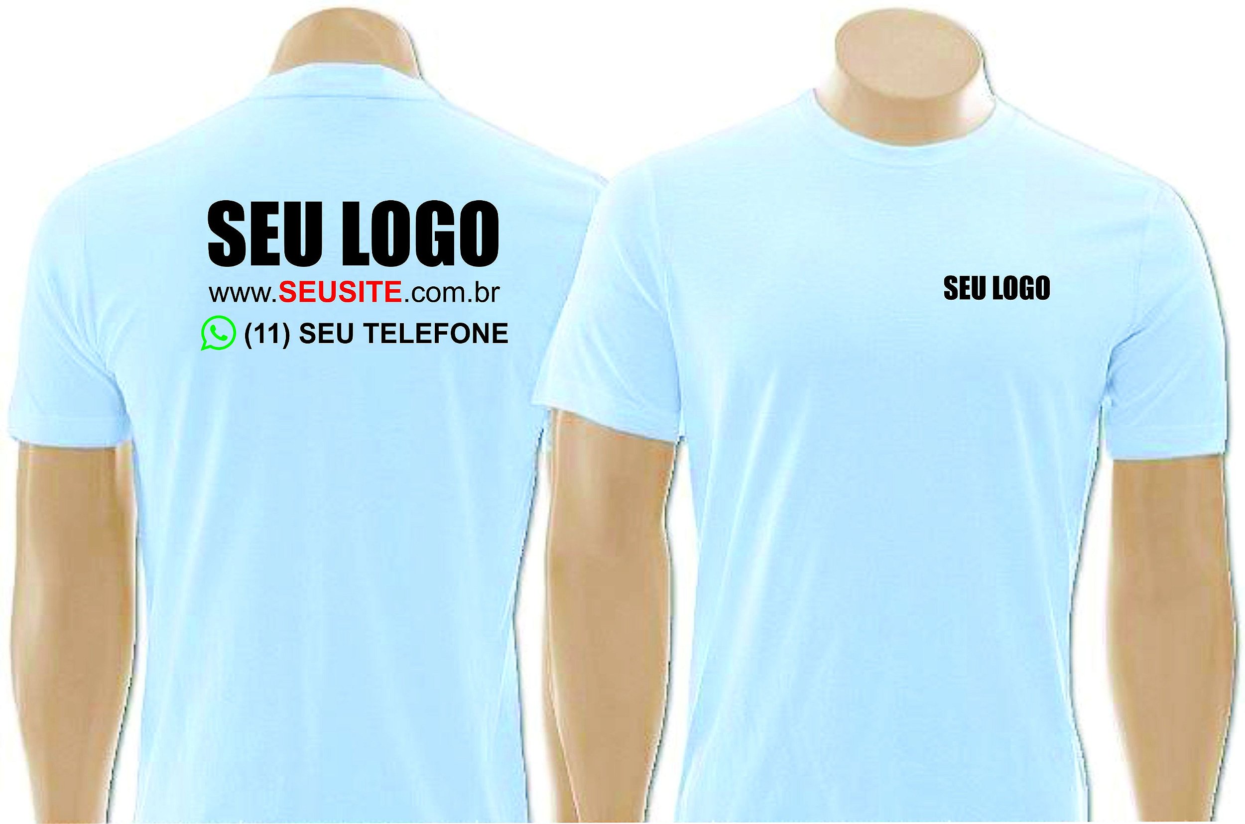 Kit 5 Camisetas Uniformes Para Sua Empresa Com Sua Logo Two2 Create Camisetas 7736