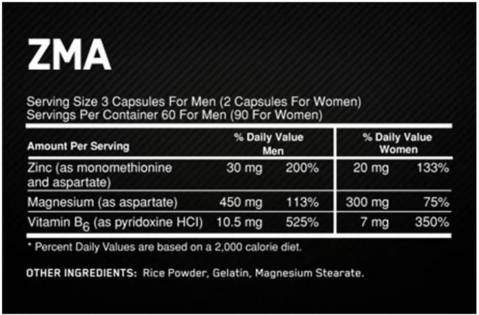 ZMA Optimum Nutrition (180 cápsulas) Now Suplementos Suplementos