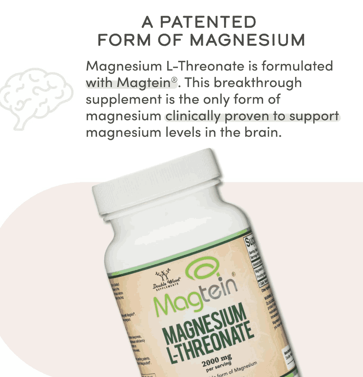 Suplemento de treonato de magnesio L de 2000 mg con