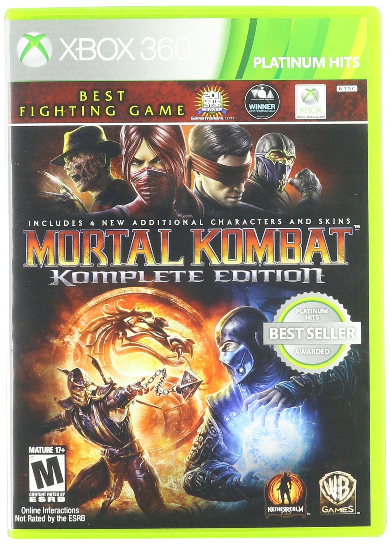 Base Um Gtba: Mortal Kombat Komplete Edition - Capa Game XBox 360