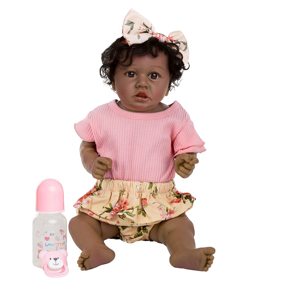 Bebê Reborn Negra Carol - UniDoll