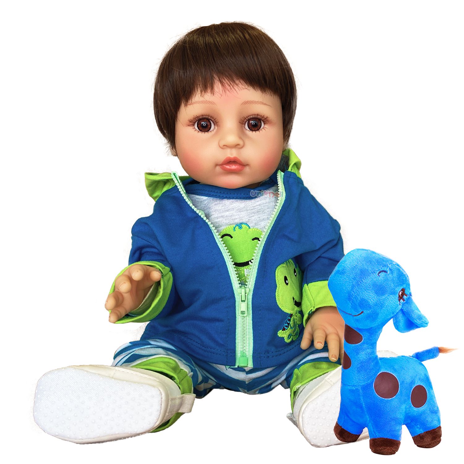 Boneco Bebê Reborn Realista Menino Guilherme Jacaré UniDoll :  : Brinquedos e Jogos