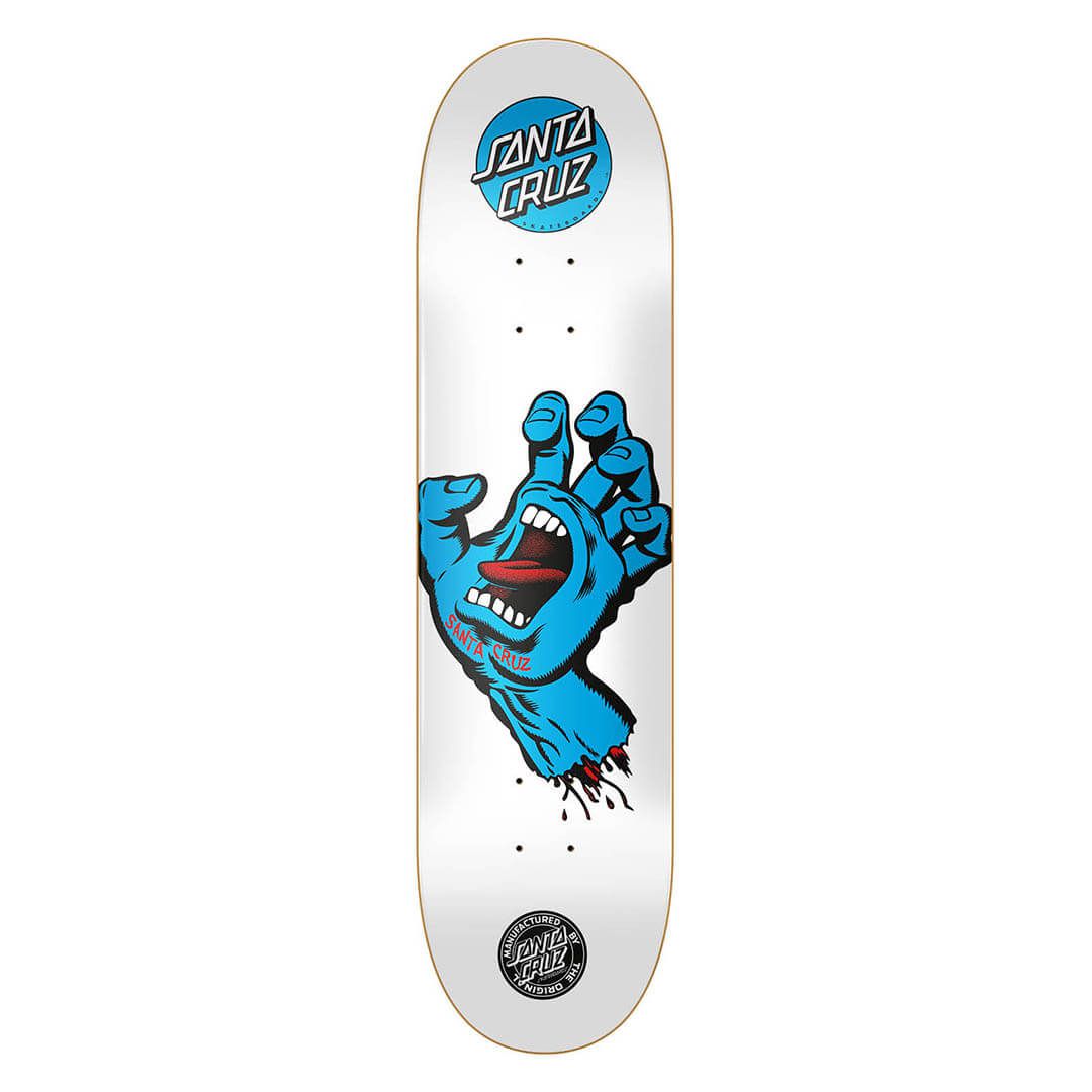 Shape Santa Cruz Powerlyte Screaming Hand Branco/Azul - Pégasos Skate Shop  - Encontre Skate, Calçados e Roupas