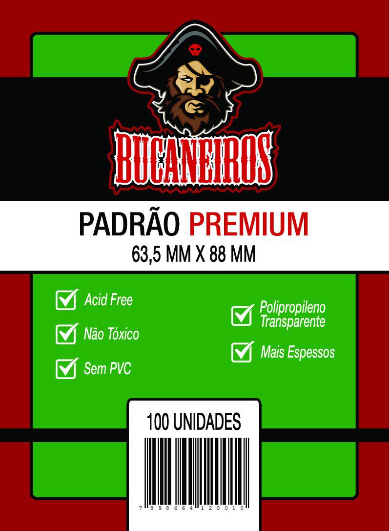 Sleeves Padrão Premium Bucaneiros - Jogasampa