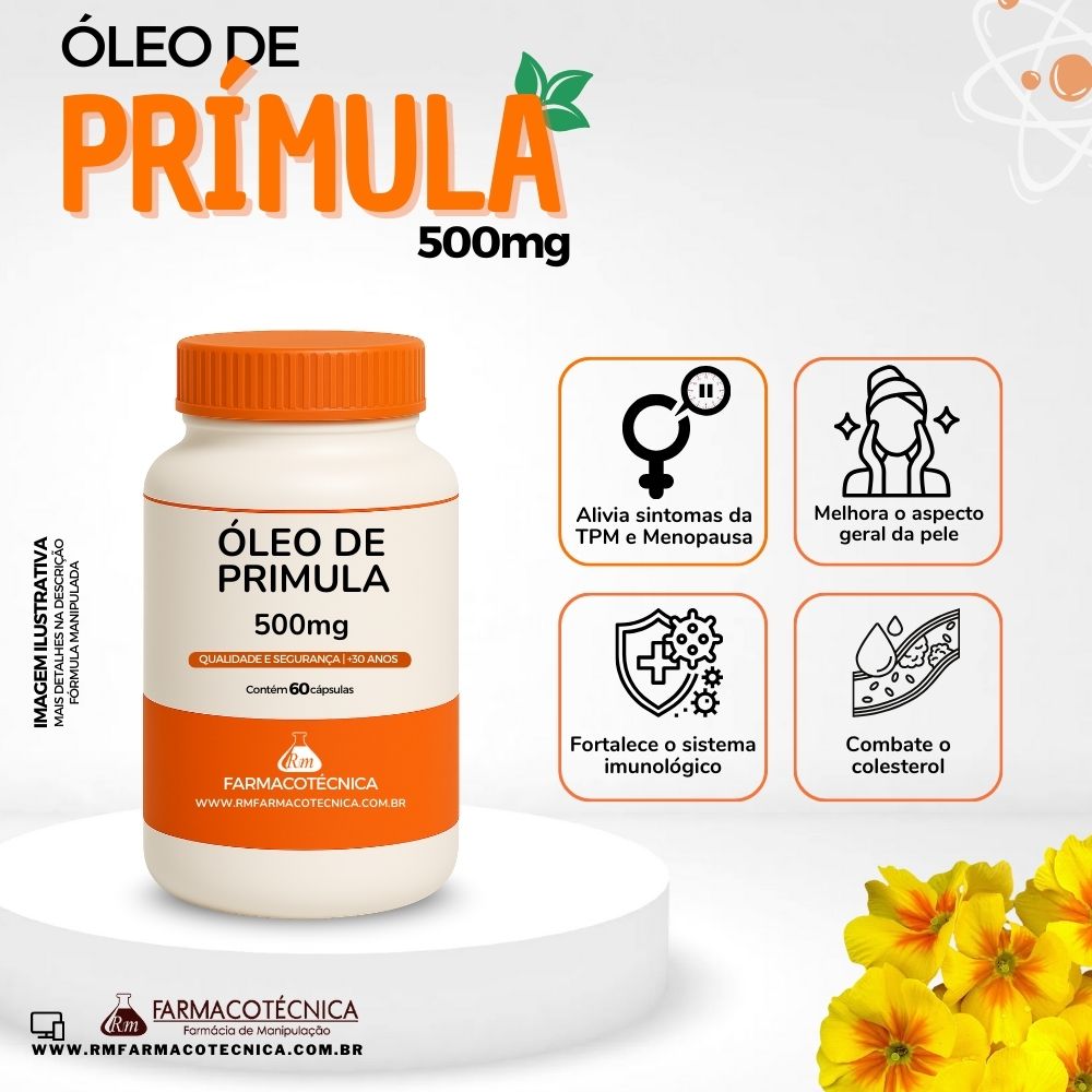 Óleo de Prímula - TPM, Menopausa e Saúde da Pele - Farmacotécnica ...