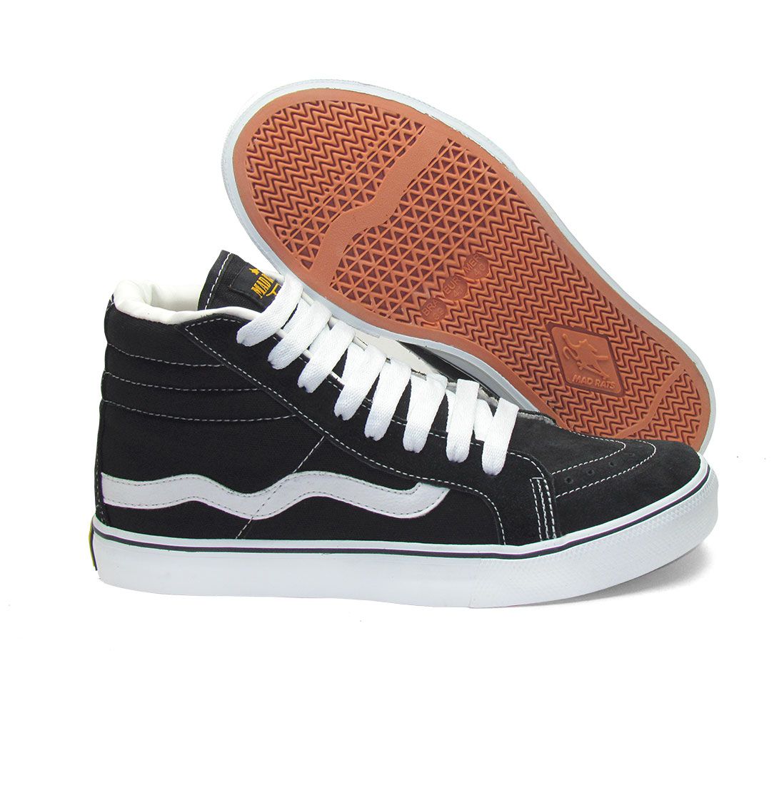 Tênis Hi Top Old School Mad Rats Cano Alto Skate - Maduda Shop