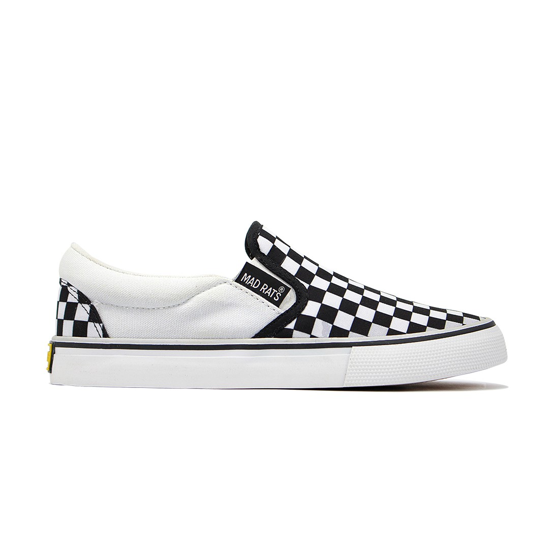 Tênis Mad Rats Slip On Preto/Branco