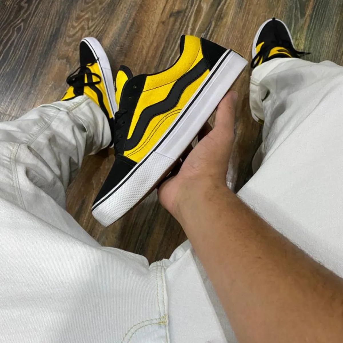 Tenis Mad Rats Preto com Amarelo - Lace Sneakers