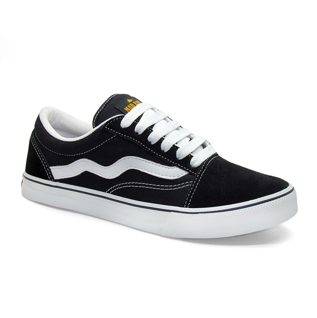 Tênis Unissex Mad Rats Old School Preto/branco