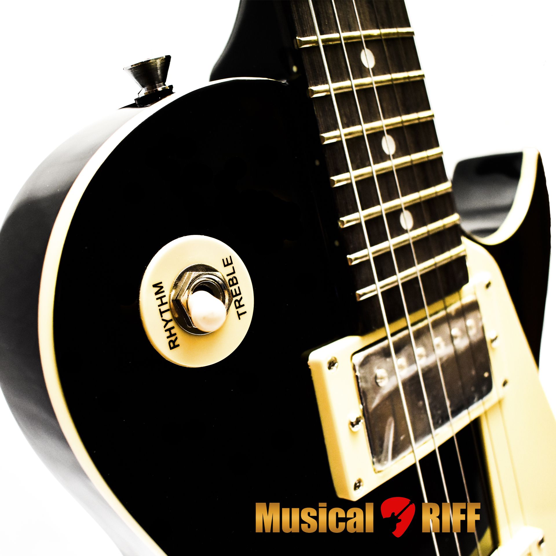 GUITARRA ENCORE MODELO LES PAUL CORPO BASSWOOD BRACO MAPLE BLK ...