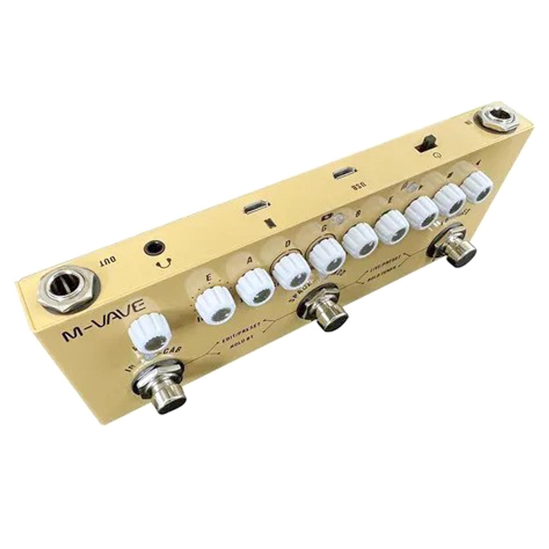 PEDAL DE EFEITO PARA VIOL O M VAVE CUBE BABY CREME Musical RIFF Pedal de efeito para viol o m vave cube baby creme musical riff