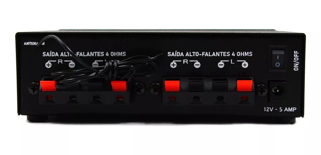 Receiver Orion Pro Home 120w Som Amb 4 Canais Bluetooth Usb Musical