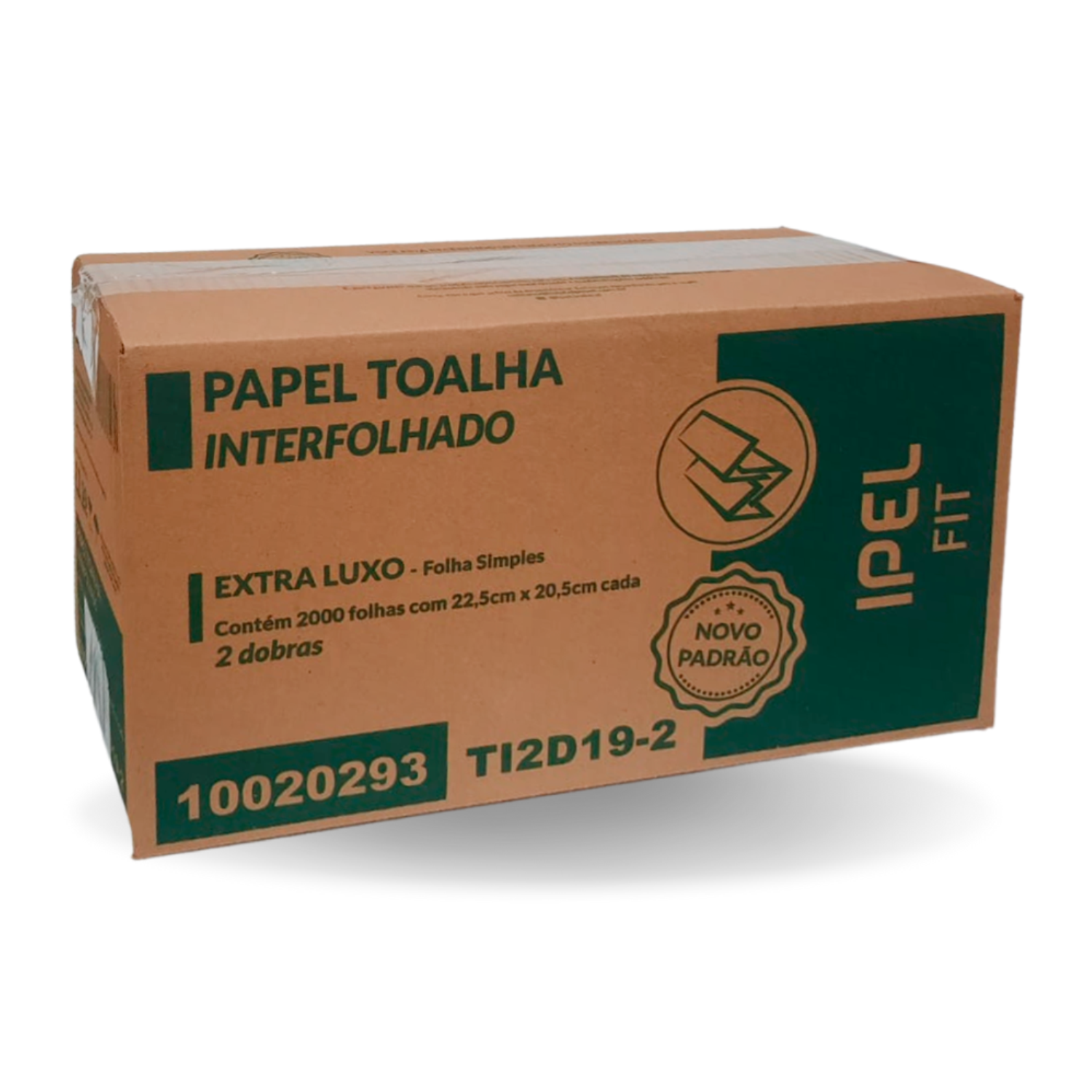 Papel Toalha Interfolha 100% Celulose Virgem 20x20cm com 1000 Folhas  Alveflor