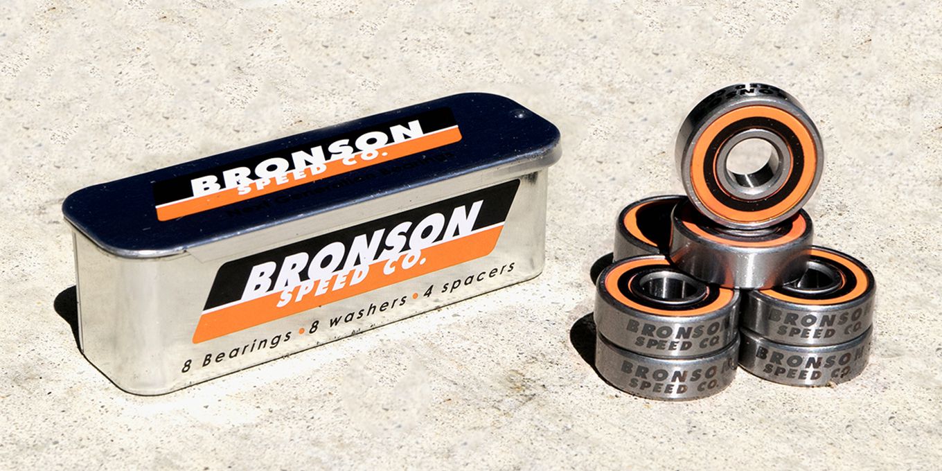 Roulements De Skateboard Bronson Speed Co. TFunk Pro Raw - Lot De 8 - Noir - 8mm