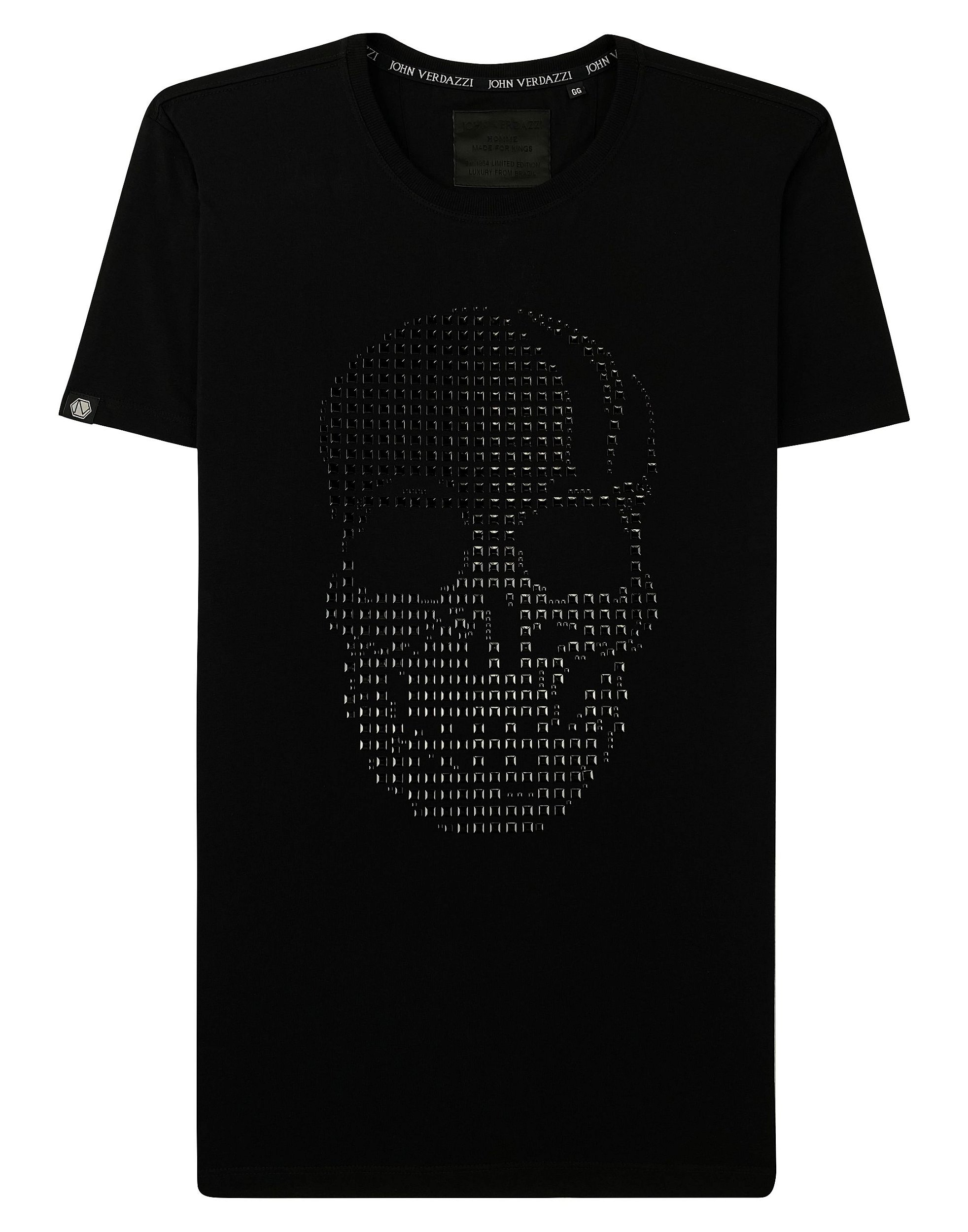 Camiseta masculina premium preta caveira preta - JOHN VERDAZZI: The  Ultimate Fashion Luxury E-Shop - Site Oficial | johnverdazzi.com.br