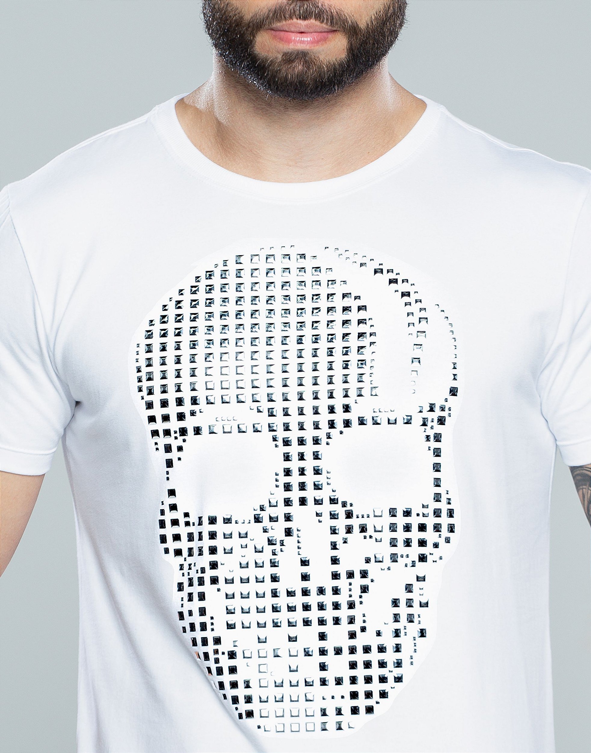Camiseta masculina premium branca caveira prateada - JOHN VERDAZZI: The  Ultimate Fashion Luxury E-Shop - Site Oficial | johnverdazzi.com.br