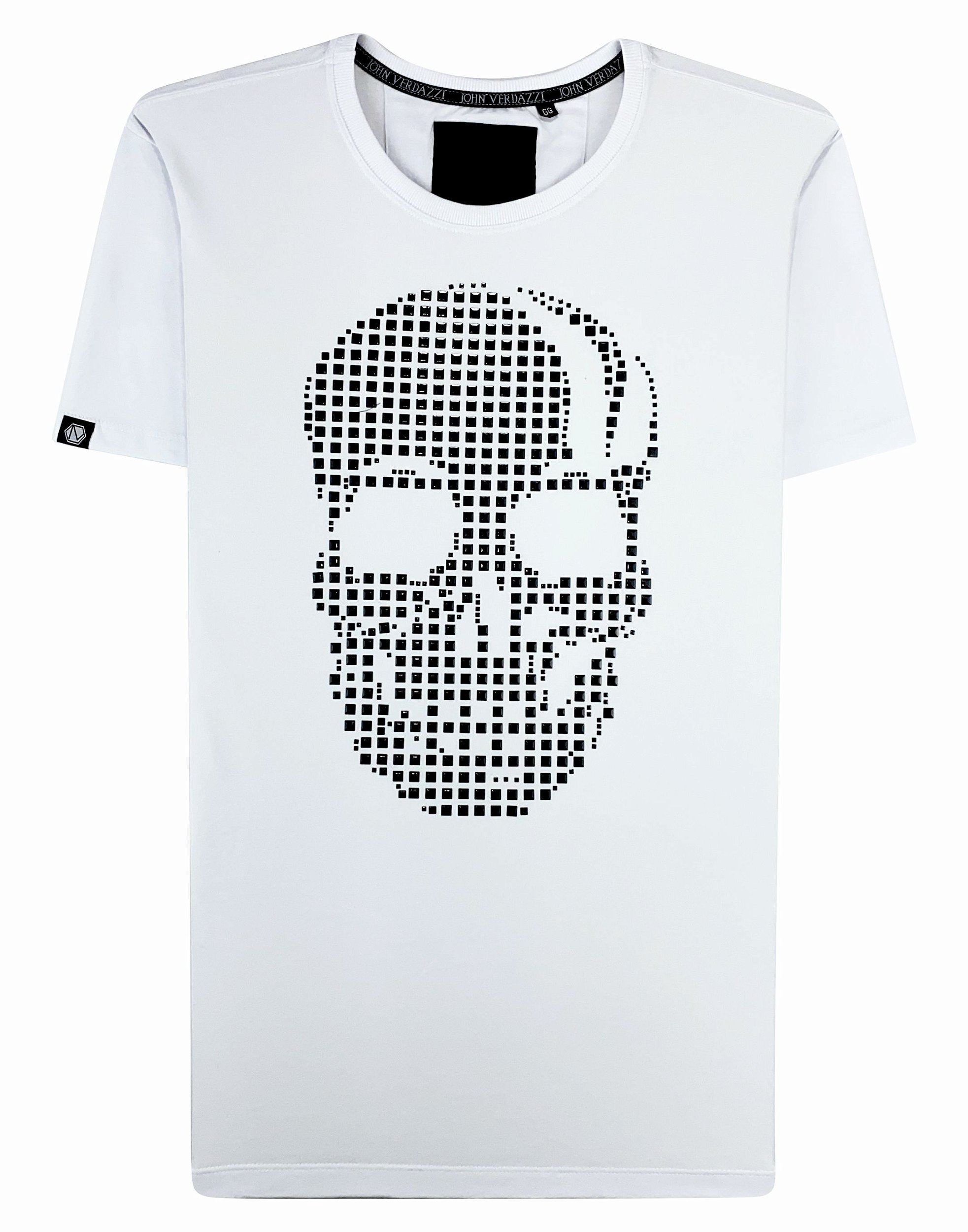 CAMISETA JOHN JOHN SKULL AMÉRICA ESTAMPA CAVEIRA FEMININA - Preto