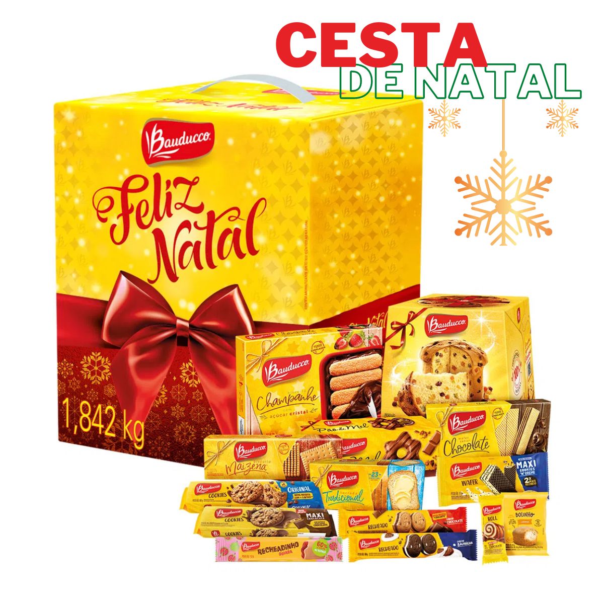 Cesta de Natal Especial Presente Bauducco, Compre aqui