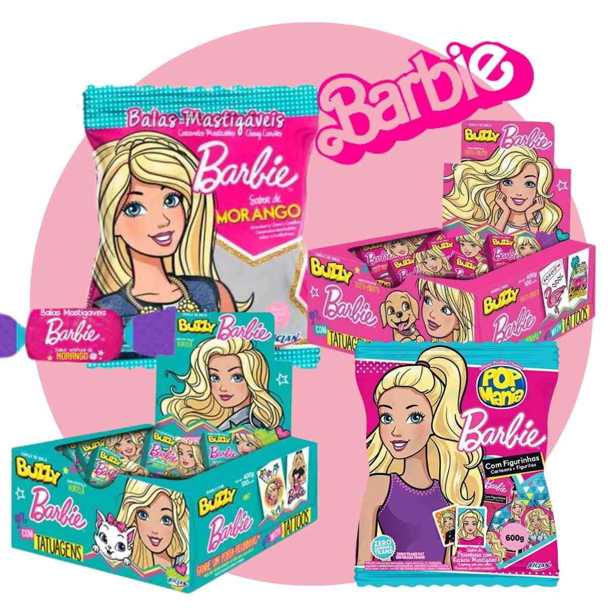 Doces Rosa Festa Barbie 4 Doces  Compre na Mercadoce - Mercadoce - Doces,  Confeitaria e Embalagem