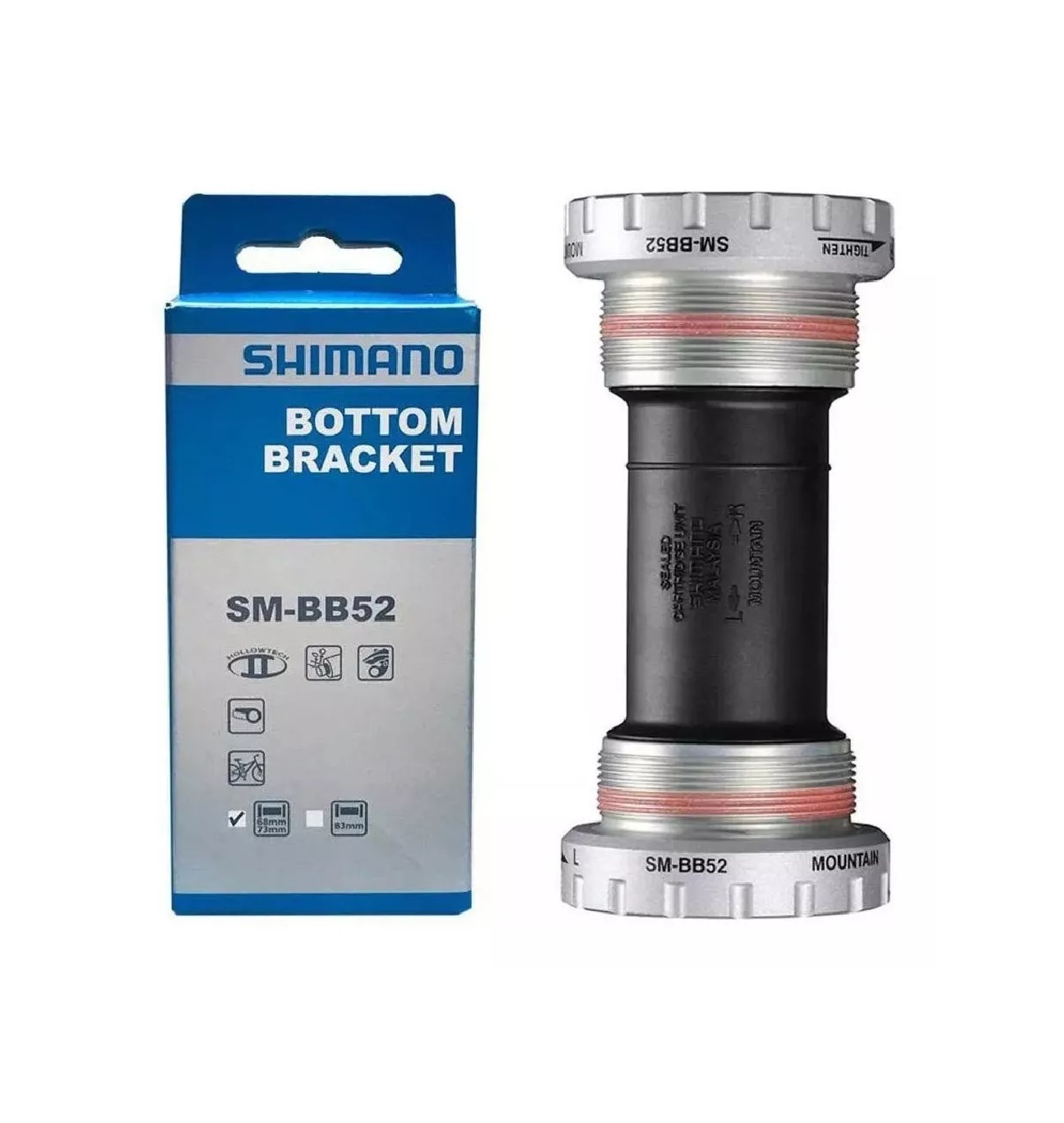 Movimento Central Bsa Sm-bb52 Integrado Hollowtech - Shimano - Shop do ...