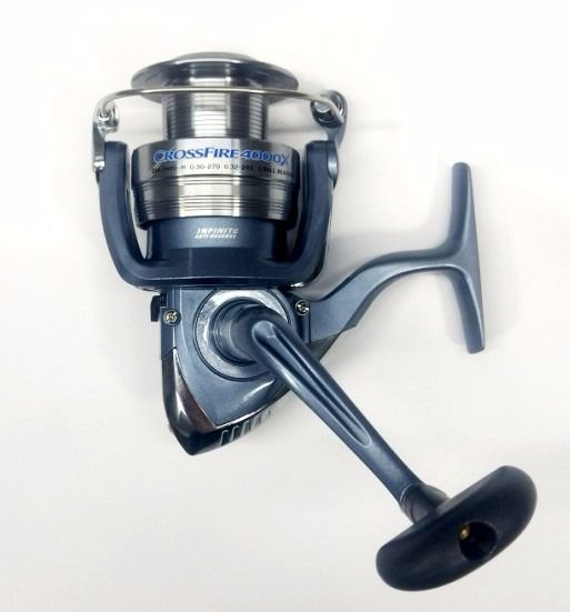 Molinete Daiwa Crossfire 3000x Caixa Preta Shop Do Mineiro