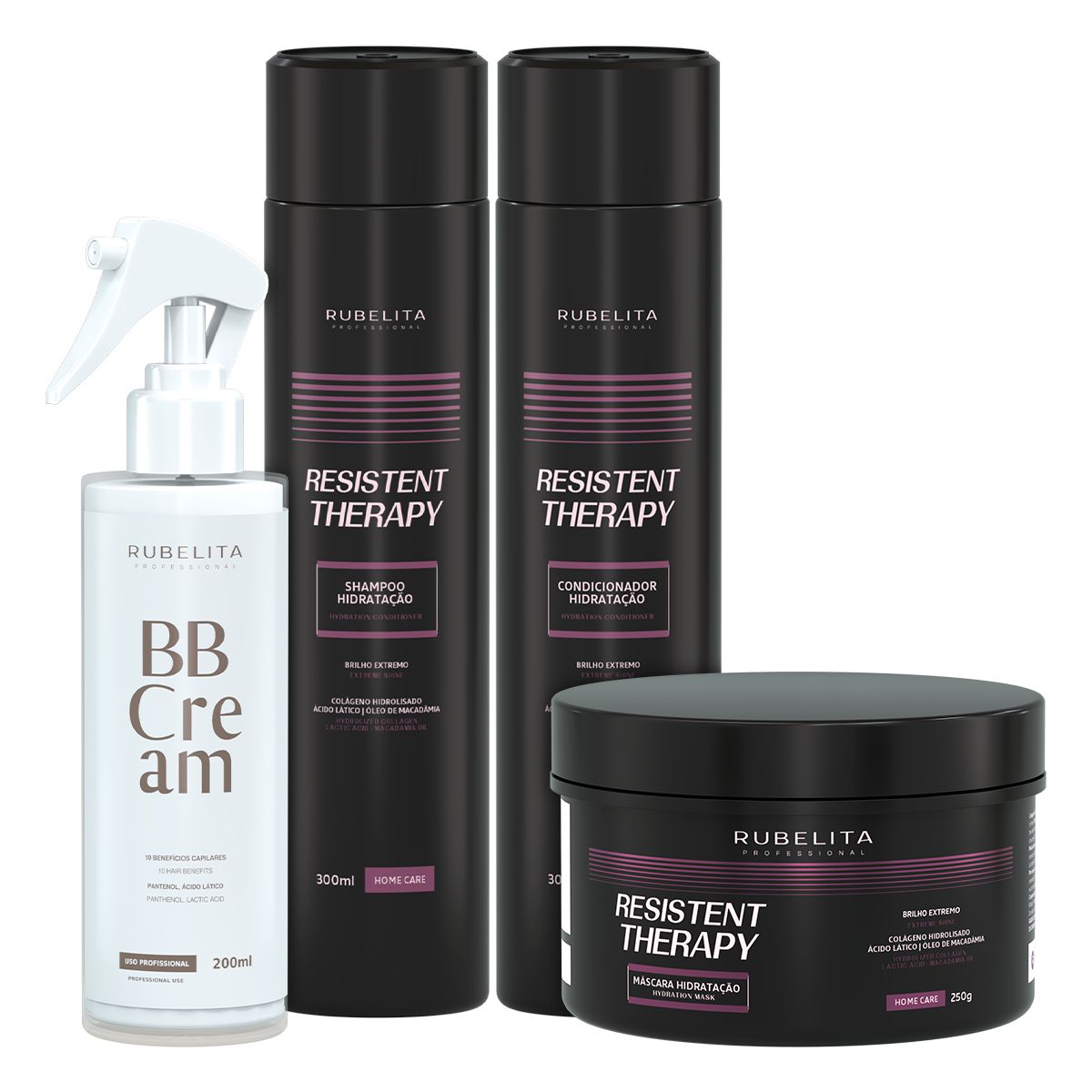 Kit Resistent Therapy Alto Impacto Hidratação + BB Cream