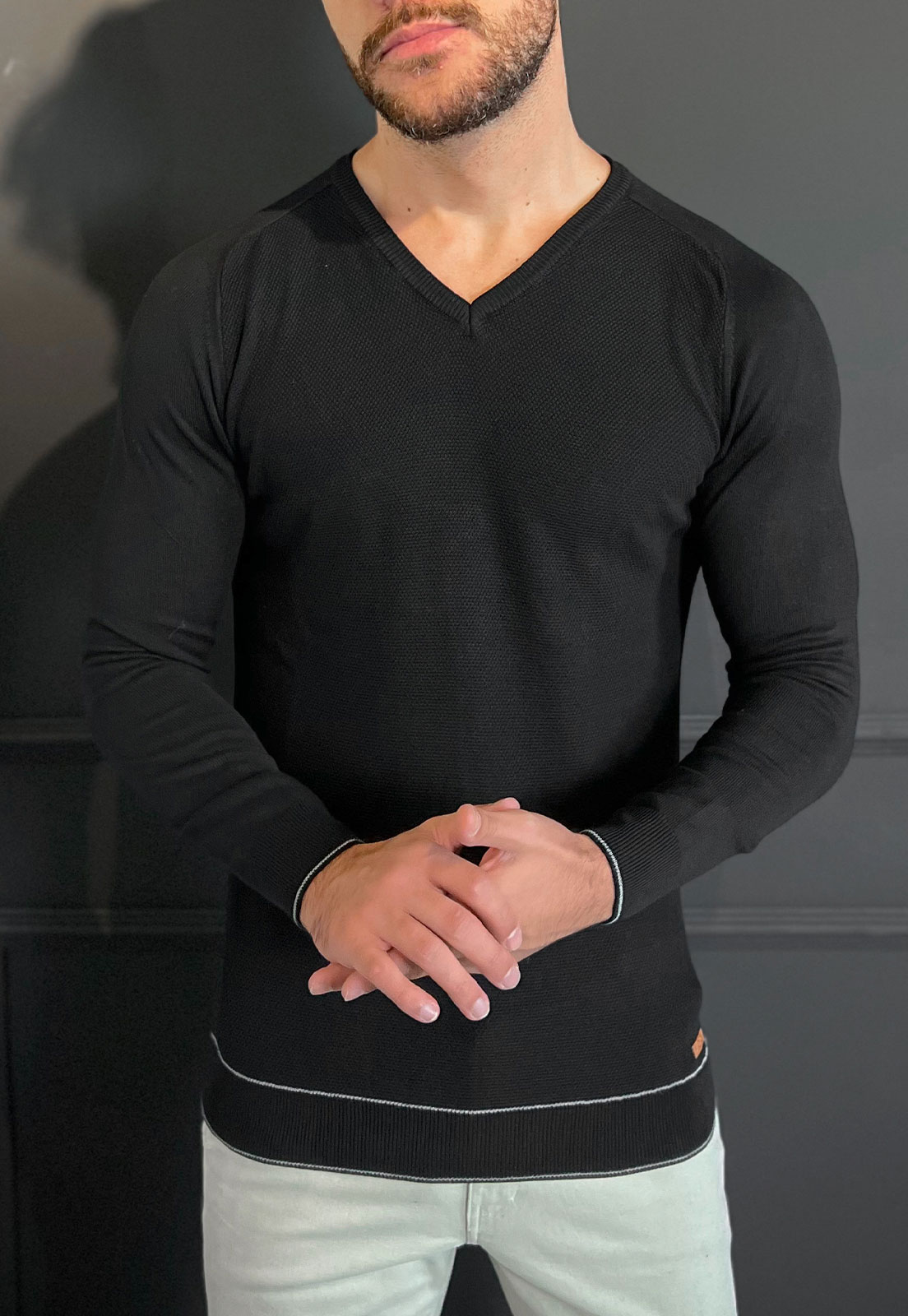 Suéter Gola V Preto Vidic VIDIC ® Loja Online