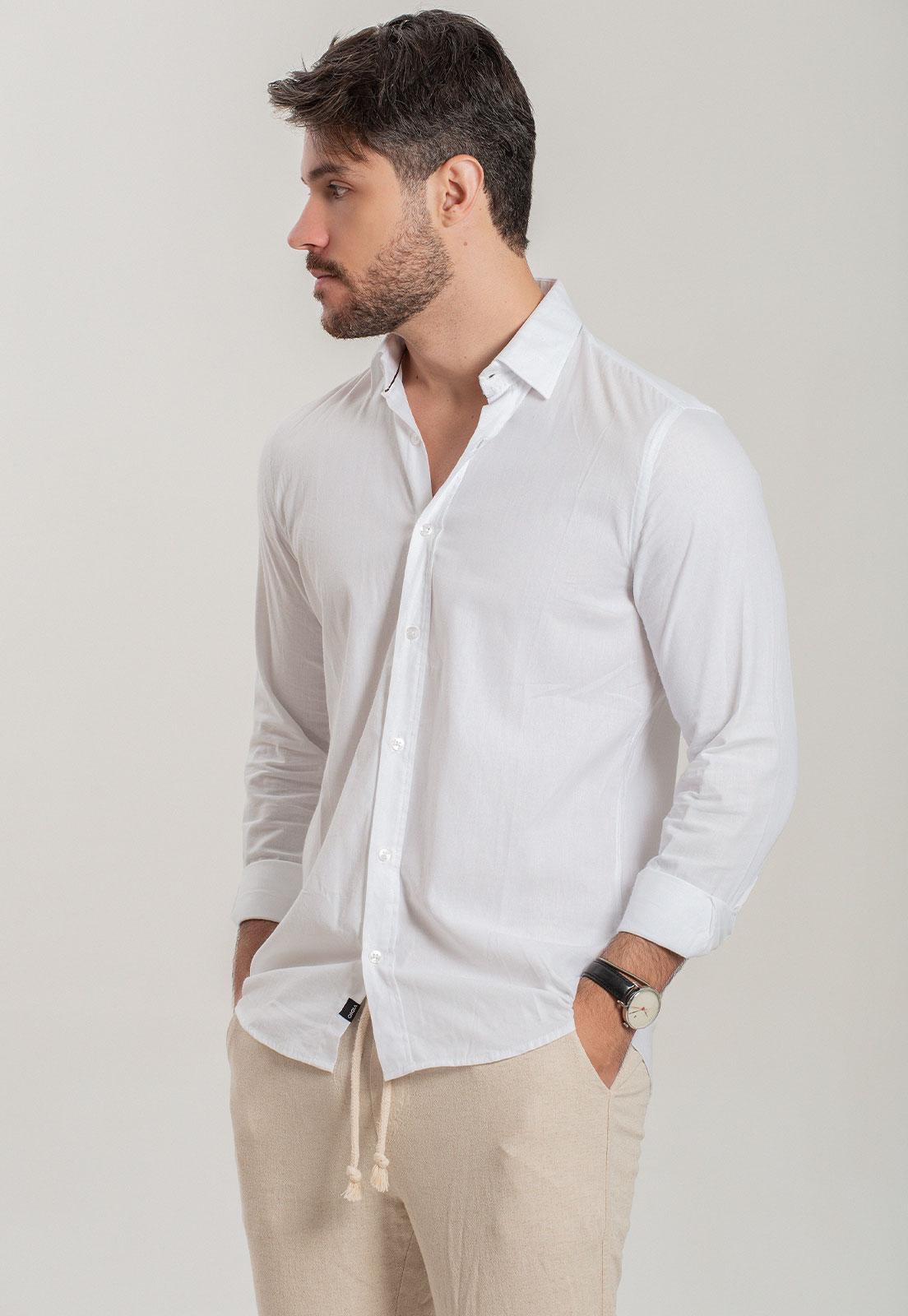 Camisa Linho Branca Vidic ML - VIDIC ® | Loja Online