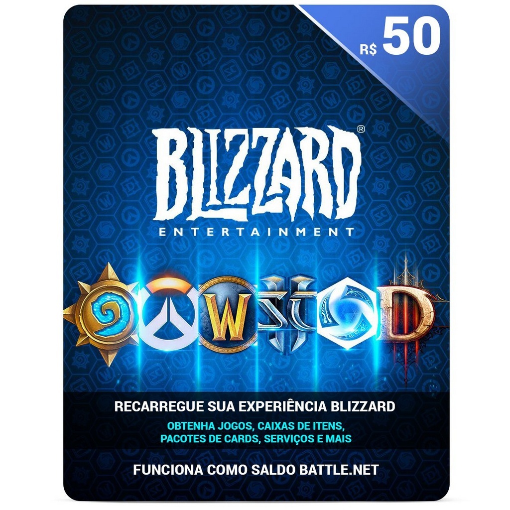 Comprar Cartão Blizzard Battle.Net R$ 50 Reais