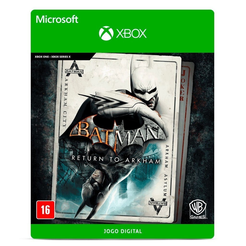Jogo Batman: Arkham Collection - Xbox 25 Dígitos Código Digital - PentaKill  Store - Gift Card e Games