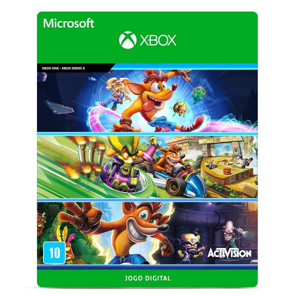 Jogo Crash Bandicoot Trilogy para Xbox One