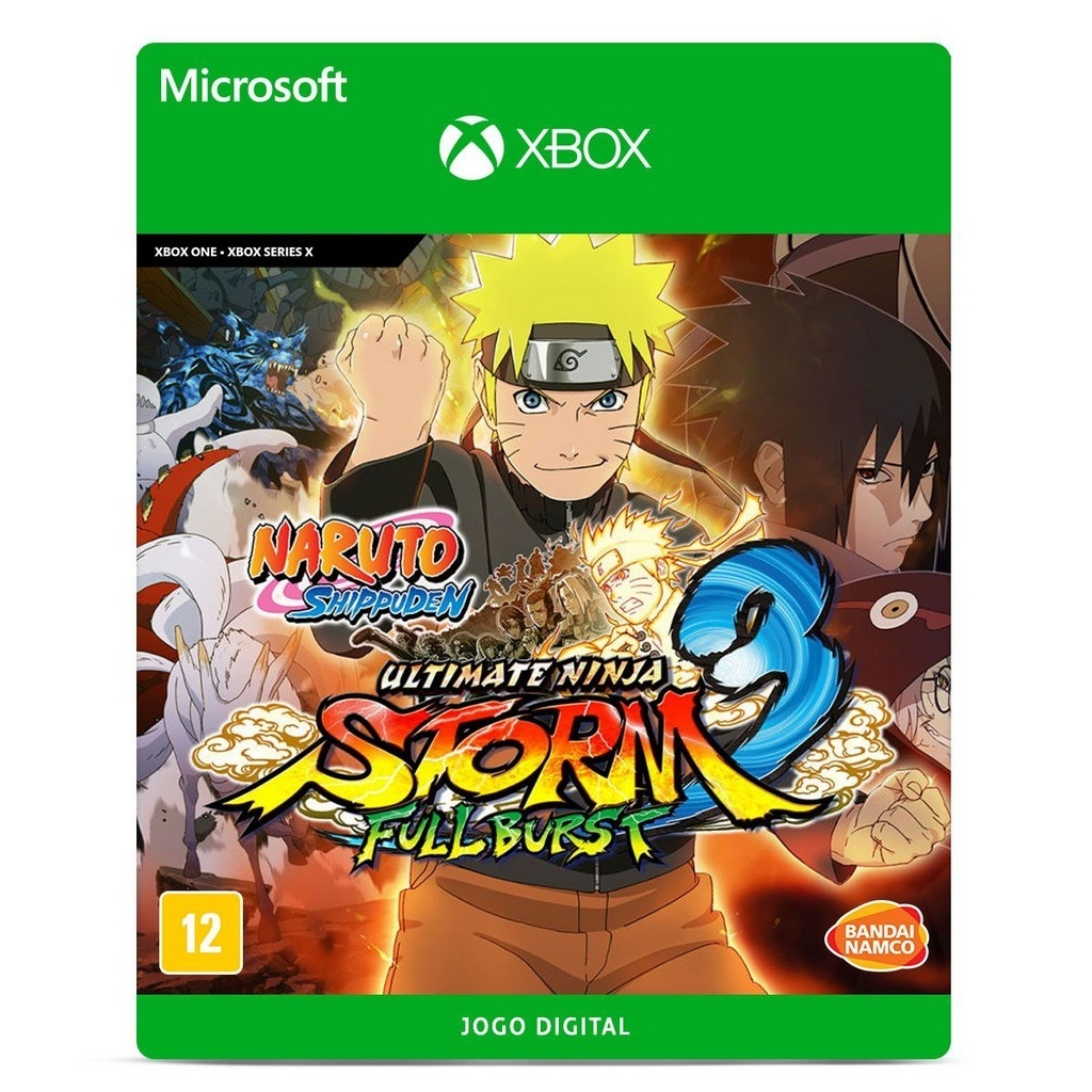 O jogo o jogo xbox 360 naruto ultimate ninja storm 3 naruto storm 1
