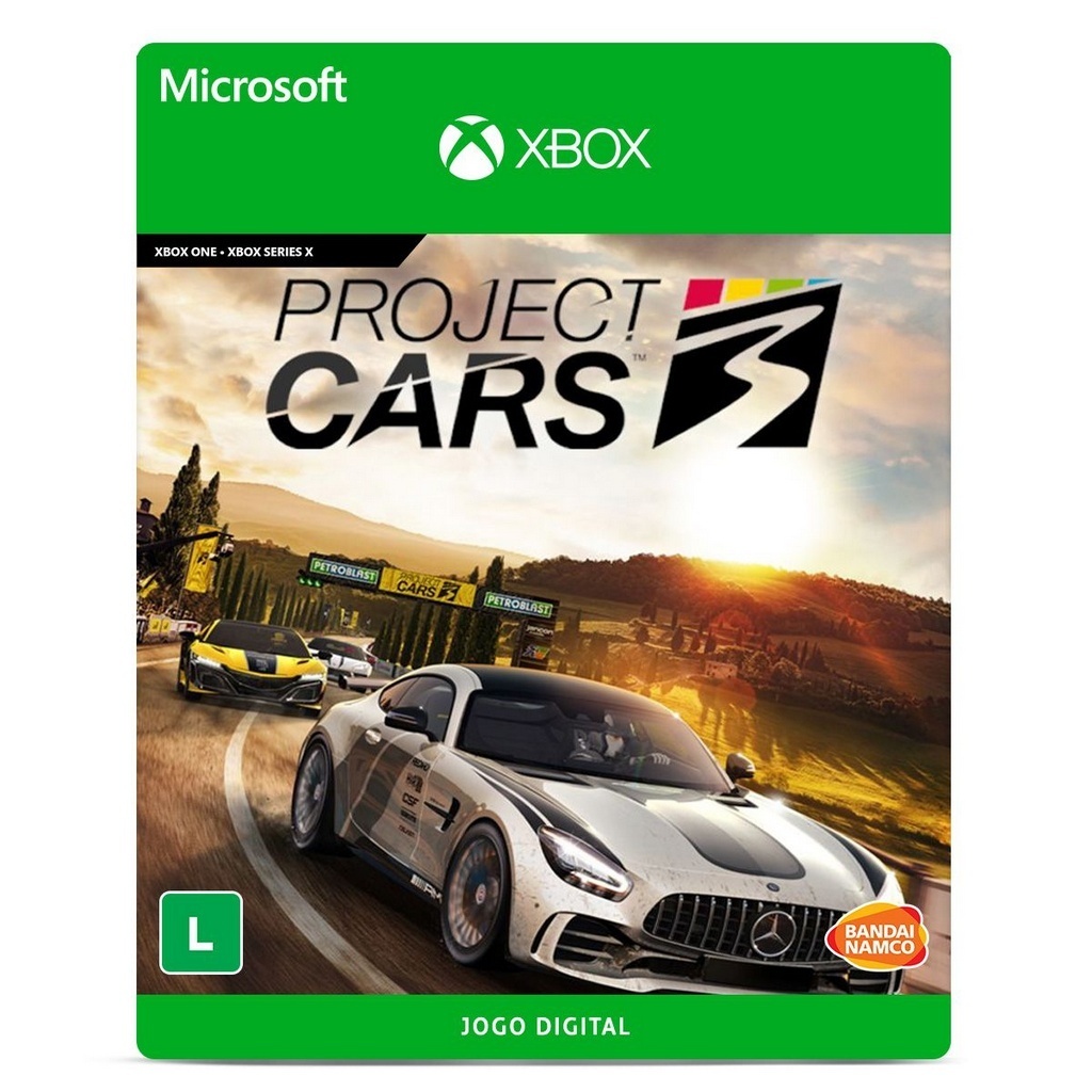Jogo Project CARS 3 - Xbox 25 Dígitos Código Digital - PentaKill Store -  Gift Card e Games