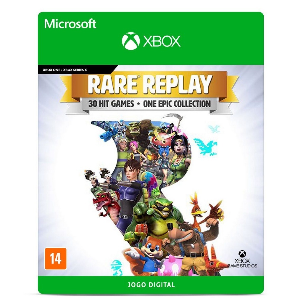 Jogo Rare Replay - Xbox 25 Dígitos Código Digital - PentaKill Store - Gift  Card e Games