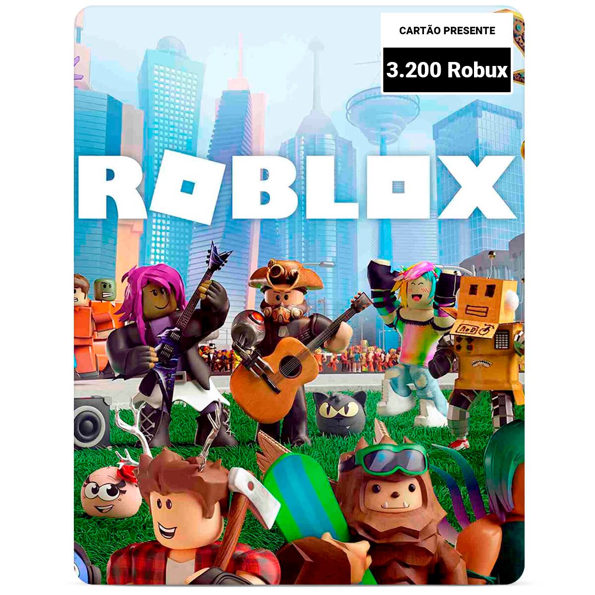 Cartão Roblox - 3000 Robux Código Digital - GSGames - Sua Loja de