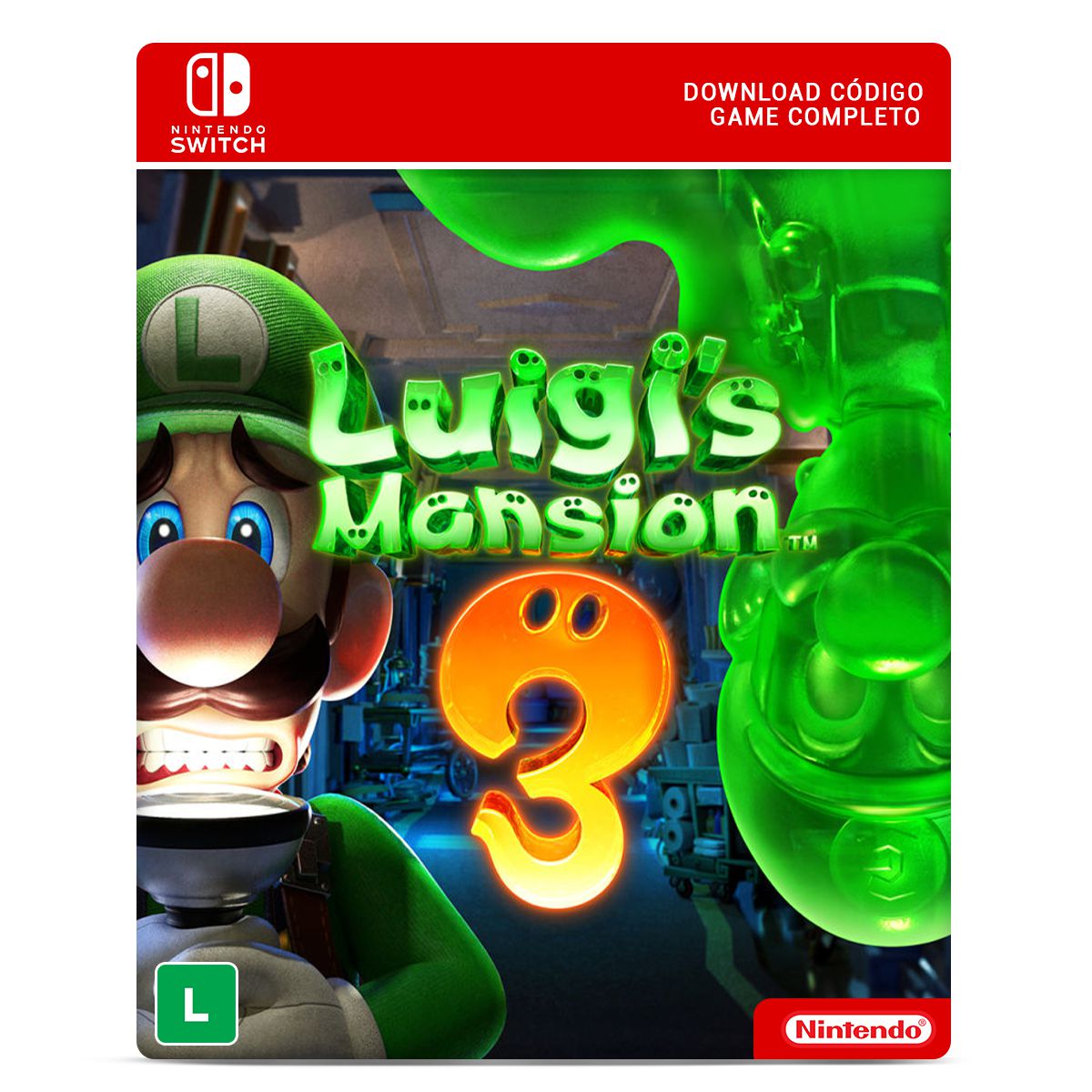 Luigi'S Mansion 3 - Nintendo Switch 16 Dígitos Código Digital.