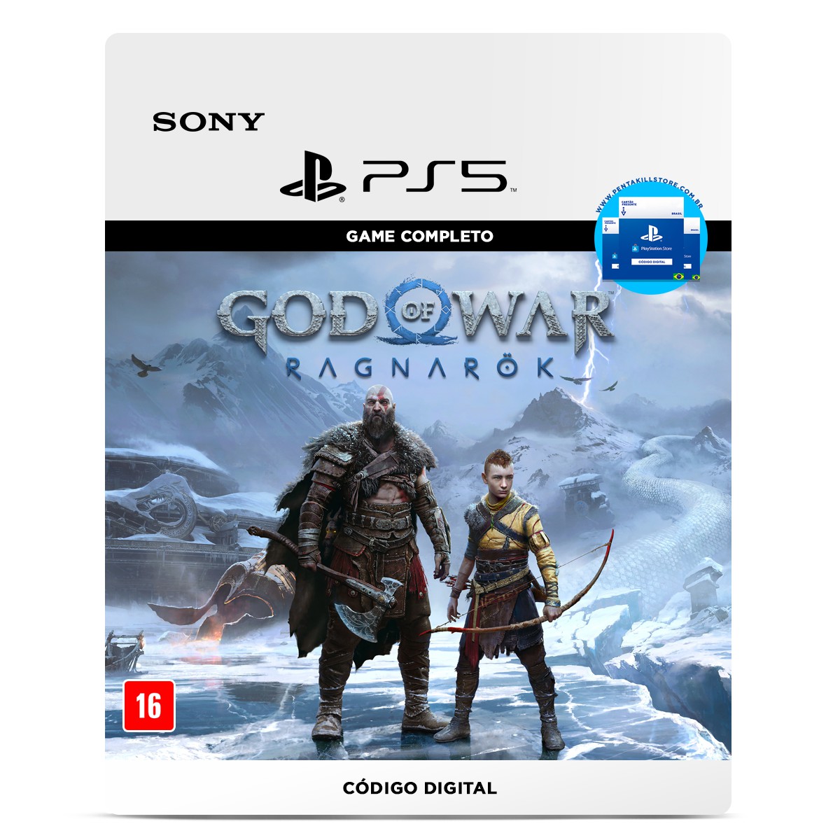 God of War Ragnarok PS5 - Código Digital - Pentakill Store