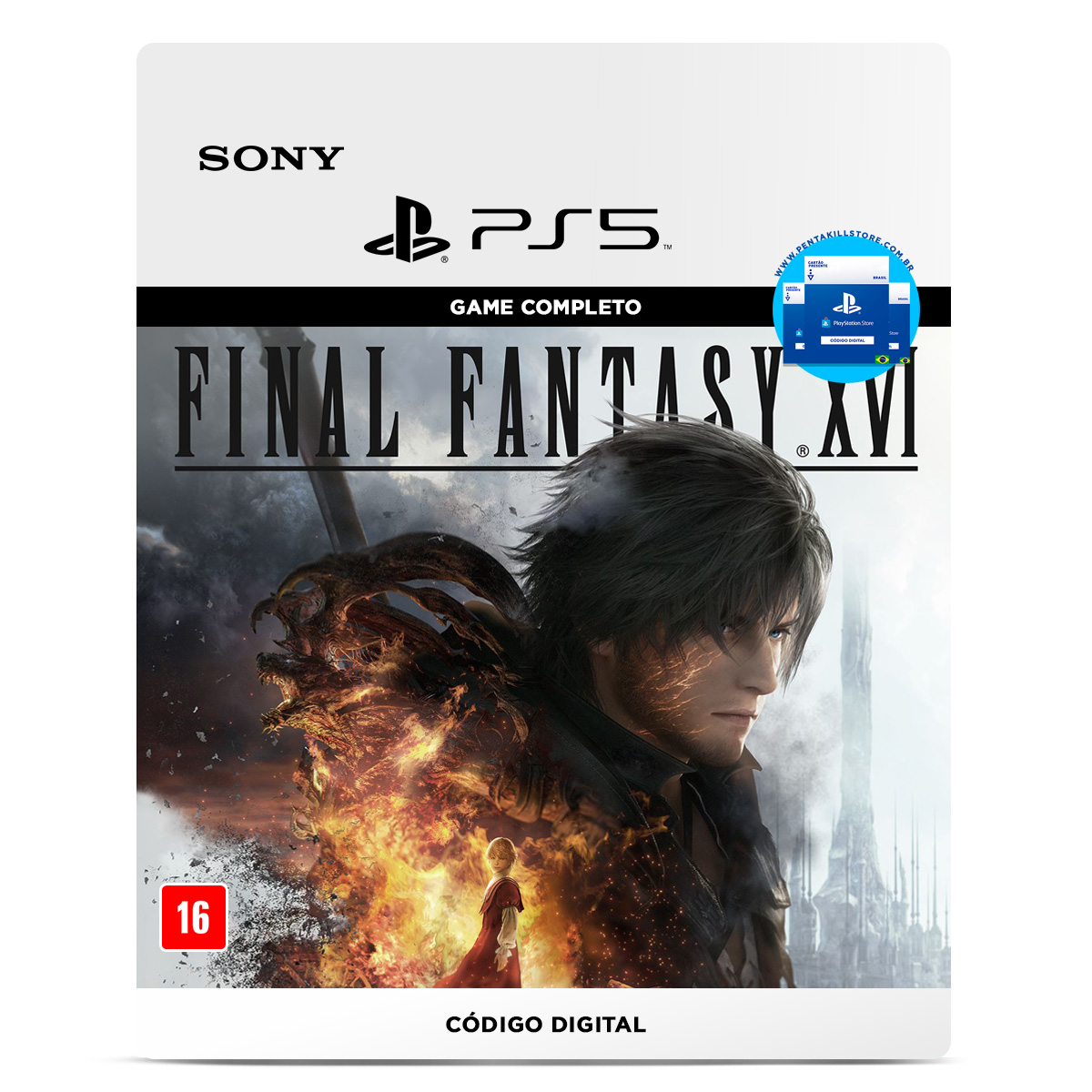 Game Final Fantasy XVI - PS5 na Americanas Empresas