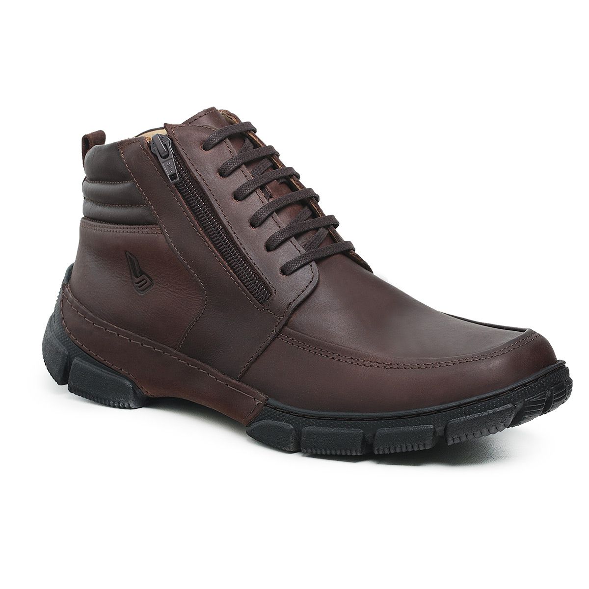 Bota Masculina De Couro Comfort Shoes - Comfort Shoes