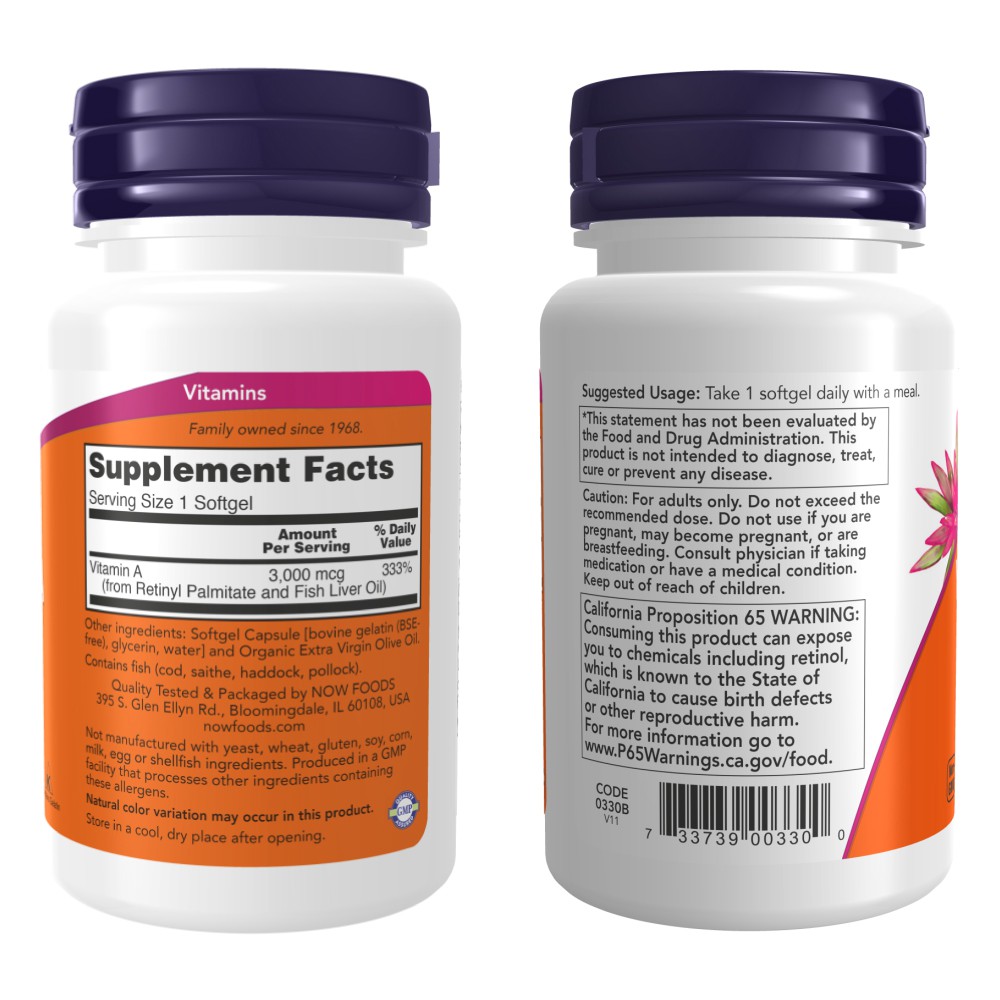 Now Foods Vitamin A, 10,000 IU, 100 Softgels Price In India - Buy Now