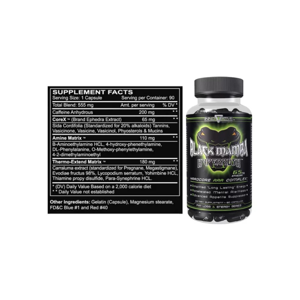 Black Mamba Hyperrush - Innovative Labs - BH Suplementos