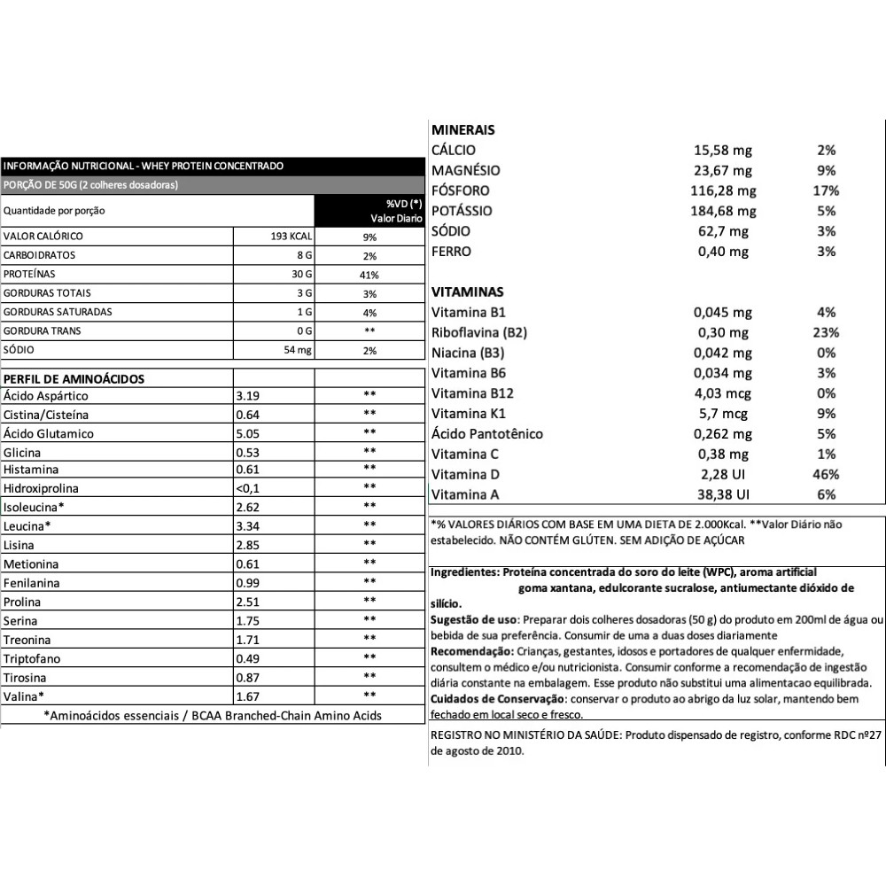 Whey Protein Concentrado 100 Puro 1kg Soldiers Nutrition BH